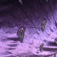 مخمل سنگدوزی و پارچه مخمل گل پرسی و تور پولکدوزی|لباس|شاهینشهر, عطار|دیوار