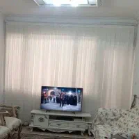پرده پذیرایی شیک وتمیز به همراه میله