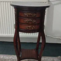 میز تلفن چوبی