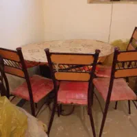 میز صندلی تمیز چهار نفره ،