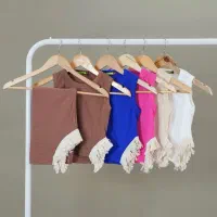 ست تاپ کراپ دامن