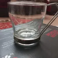 لیوان و استکان چای خوری و ظرف کریستال