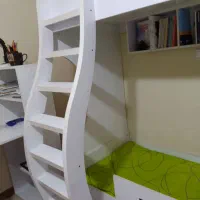 تخت دو‌طبقه شرکتی،MDF|تخت و سرویس خواب|همدان, |دیوار