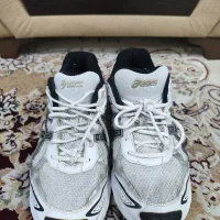 کتونی آسیکس GEL سفید چرم و توری سایز 44|کیف، کفش، کمربند|رشت, باهنر|دیوار