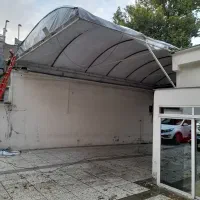 دوخت برزنت کانتینری چادر برزنتی چادرداربست سقف|خدمات پیشه و مهارت|مشهد, طلاب|دیوار