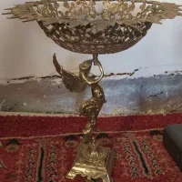 دکوری میوه خوری پایه دار برنز برنجی