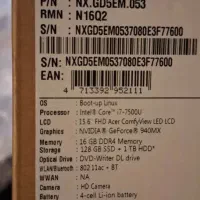 لپتاپ فوق قوی ایسر  -گرافیکi7-ram16/4gb نسل 7|رایانه همراه|تهران, تهرانسر مرکزی|دیوار
