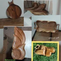 ظروف چوبی روستیک کاملا دست ساز