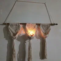 دیوار کوب مکرومه ۷۰در ۷۰