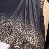 پارچه ساتن ایتالیایی طرح پلنگی