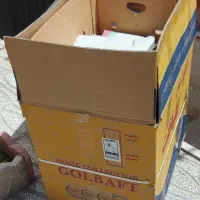 تعدادی کارتن خالی ۵ لایه، کارتن موزی، ضربه گیر