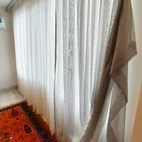 پرده تور دو عدد دو رنگ