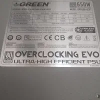 پاور فول ماژولار گرین 650w پلاتنیوم|قطعات و لوازم جانبی رایانه|تبریز, |دیوار