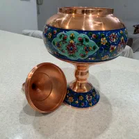 شکلات‌خوری مسی میناکاری آقاجانی نو با جعبه نفیس|صنایع دستی و سایر لوازم تزئینی|تهران, جنت‌آباد مرکزی|دیوار