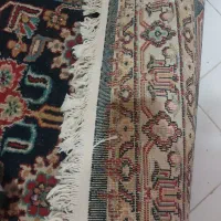 یک جفت قالیچه سورمه ای یک در یک و نیم