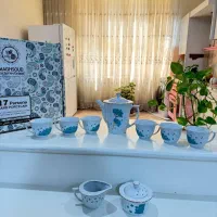 سرویس چای خوری ۱۷ پارچه چینی مقصود/جهیزیه/کادو/