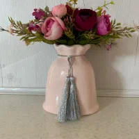 گل همراه با گلدان سرامیکی