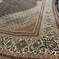 (فرش حق زاده)جفت فرش۱۸متری ماهی۴۰رج گل ابریشم|فرش|تبریز, |دیوار