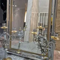 فروش آیینه و شمعدان برنج|آینه|ری, دیلمان|دیوار