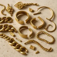 10گرمه طلا شکسته