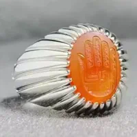 انگشتر عقیق یمنی کف العباس استاد عرفانیان