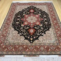 قالیچه ۳ متری پنجاه رج تبریز مشکی|فرش|تهران, سلسبیل|دیوار