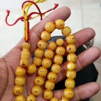 تسبیح سندلوس استخونی کهنه آلمان|کلکسیون اشیاء عتیقه|سبزوار, طبرسی (جعفرآباد)|دیوار