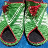 دمپایی سنتی ابریشمی دست بافت ودست دوز