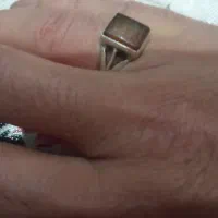 انگشتر نقره خط قدیم