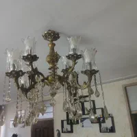 لوستر برنزی هشت شعله|لوستر و چراغ آویز|تهران, خانی آباد نو شمالی|دیوار