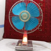پنکه توشیبا تمام فلزی شبخواب دار ژاپنی قدیمی سالم