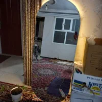 آینه قدی بلند لامپ دار