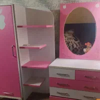 فروش سرویس خواب دخترانه صورتی سفید