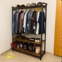 رگال لباس چوب و فلز