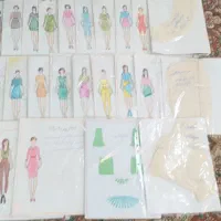 جزوه والگوی خیاطی بانمونه دوخت به صورت ورق a4