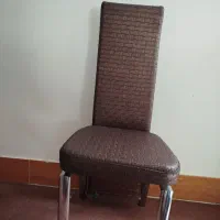 چهار عدد صندلی طرح چرم