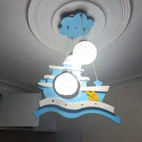 لوستر اتاق کودک چوبی