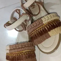 صندل مکرومه مناسب تابستان و هوا گرمی مجلس ها|کیف، کفش، کمربند|مشهد, وحید|دیوار