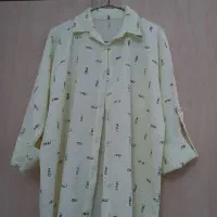 شومیز مینی اسکاف و شلوار مام و شورتکس همه نو