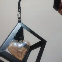 تعداد دو عدد لوستر شیک و یک عدد دیواری مکعبی|لوستر و چراغ آویز|فردیس, قریشی|دیوار