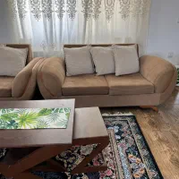 مبل ۹نفره دست دو+عسلی|مبلمان خانگی و میز عسلی|چابکسر, |دیوار