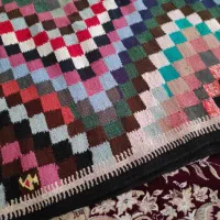 گلیم دست بافت.عرض 2متر،طول 4متر
