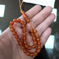 تسبیح کهربا تراش گرد لبنان سایز8کد 511