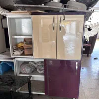 کابینت دیواری ۱۲ متری با سینک و هود و شیرآلات