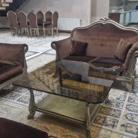 مبل استیل هفت نفره به همراه ناهارخوری هشت نفره