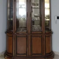ویترین چوبی دو تکه دو درب
