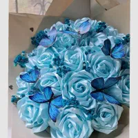 رز ربانی هدیه روز زن و مادر|گل مصنوعی|تربتحیدریه, قائم|دیوار