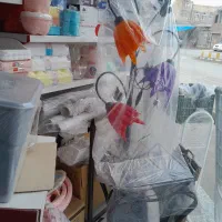 آباژور همراه با میز  کنار سالن شیک