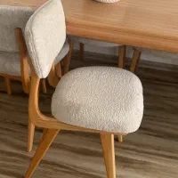 میز نهار خوری ۶ نفره  نو چوب راش بسیار محکم و شیک|میز و صندلی غذاخوری|شیراز, انجیر|دیوار