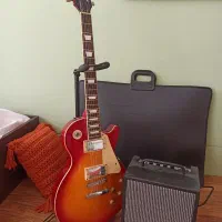 گیتار الکتریک  photogenic Les paul وامپ آیبانز 10w